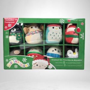Squishmallows Christmas Ornaments 4-inch 8-Piece Mini Plush 2023 New in Box